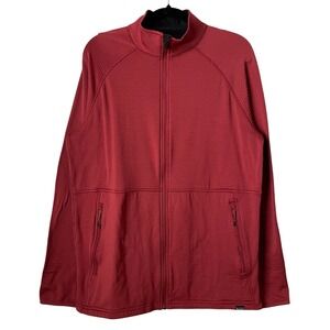 5.11 Tactical Jacket Mens Medium Red Stratos Zip Up Knit Outdoor Hiking Gorpcore